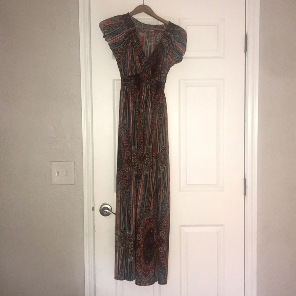Multi colored long dress